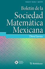 Boletín de la Sociedad
          Matemática Mexicana
